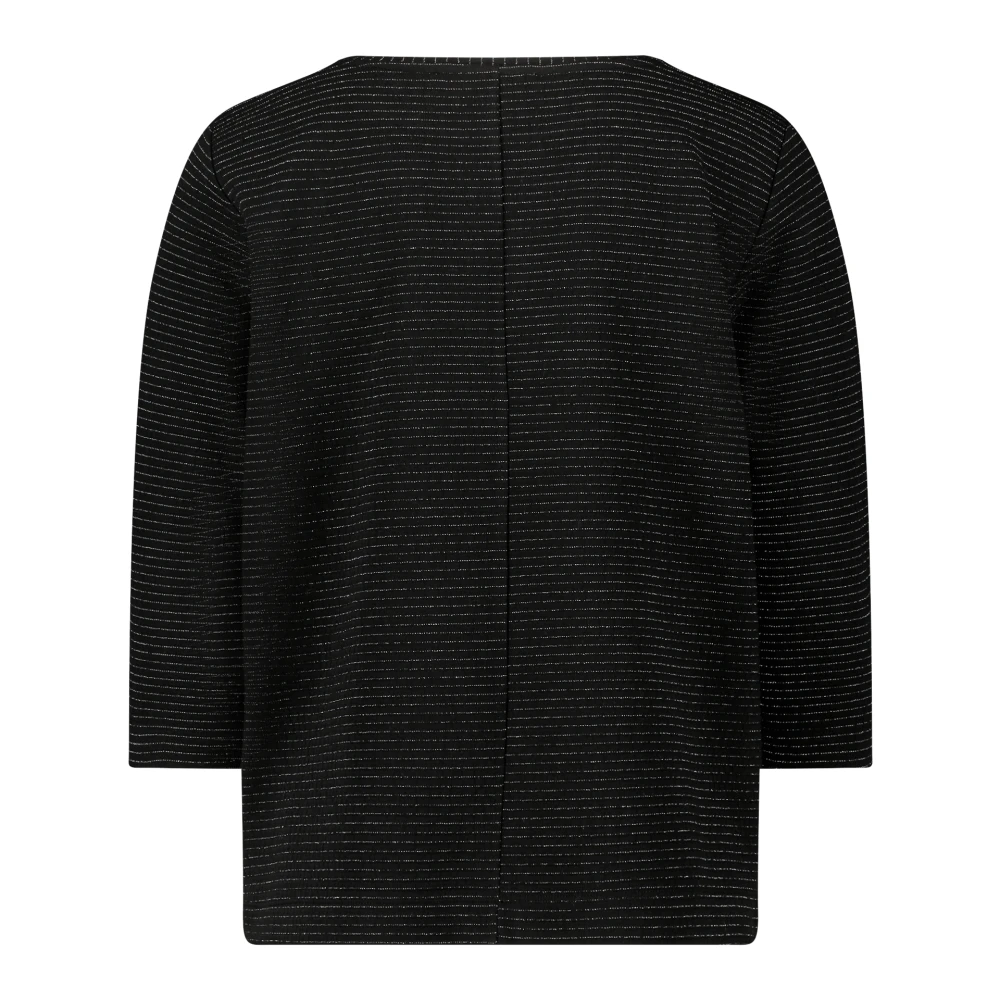 Betty & Co Sweatshirt met Lurexdraad Black Dames