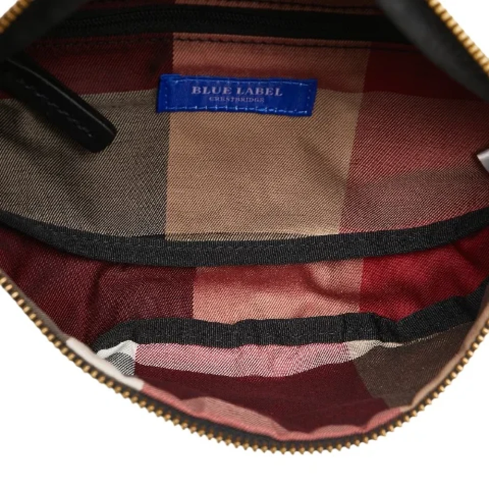 Burberry Vintage Pre-owned Canvas crossbody-bags Gray Dames