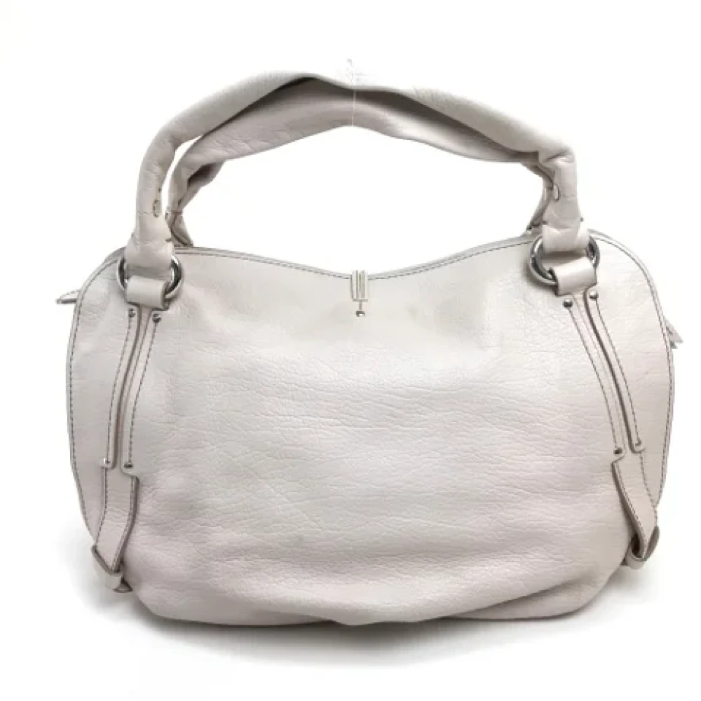 Celine Vintage Pre-owned Leather celine-bags Beige Dames