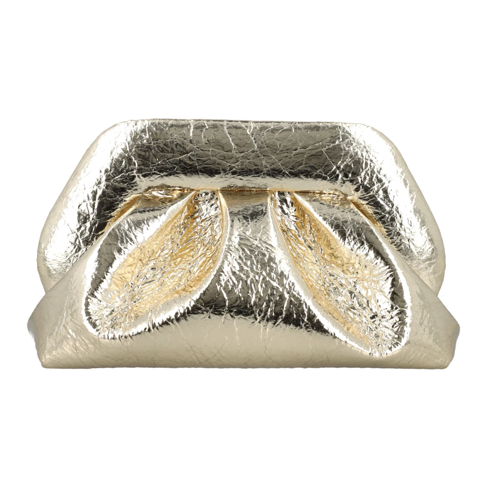 THEMOIRè Gouden Tia Clutch Vegan Leren Handtas Yellow Dames