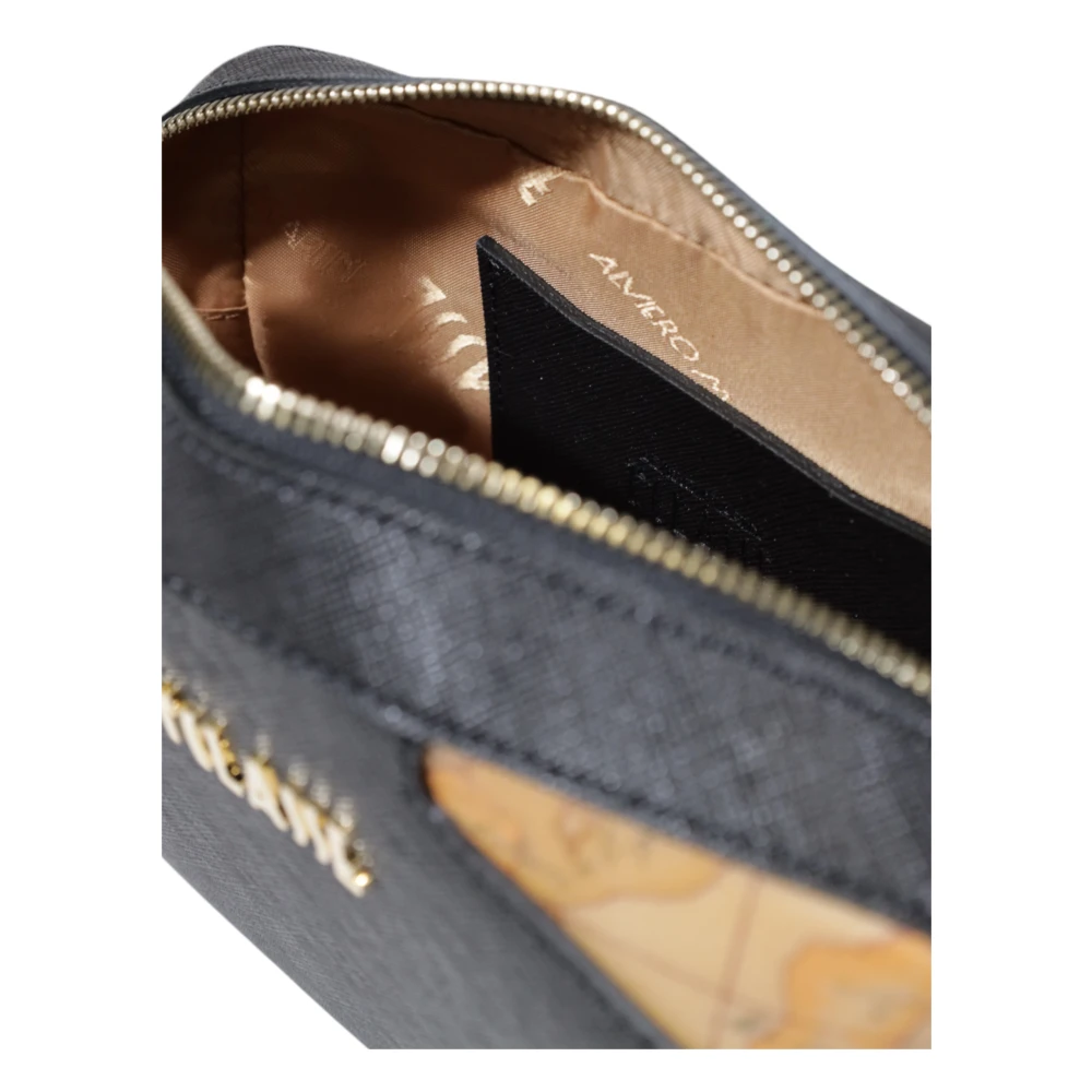 Alviero Martini 1a Classe Stijlvolle Kleine PVC Dames Tas Black Dames