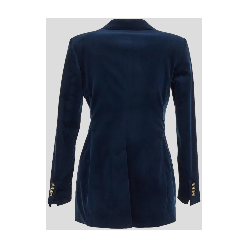 Tagliatore Fluwelen jas Blue Dames