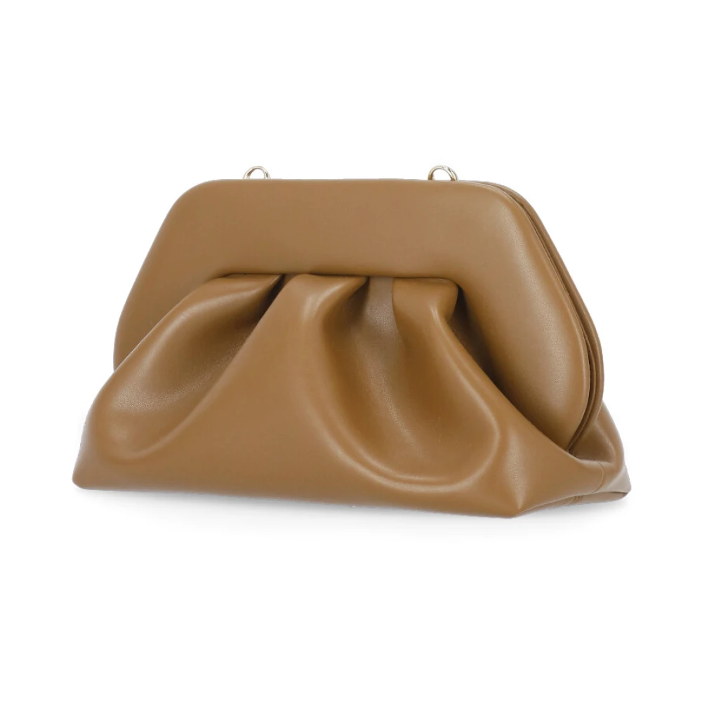 THEMOIRè Bruine vegan leren schoudertas Brown Dames