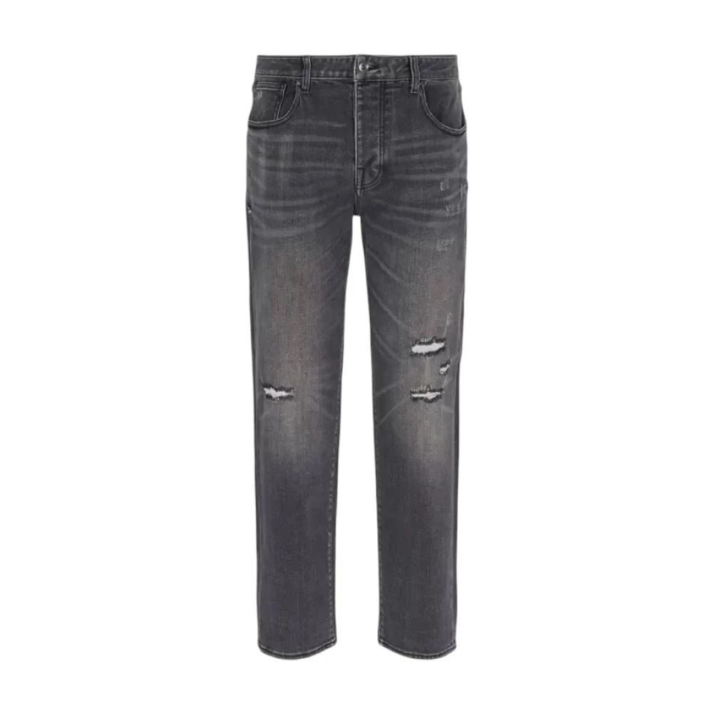 Armani Exchange Men's Gray Slim-Fit Jeans - Slim Fit Jeans - W34 - Jeans