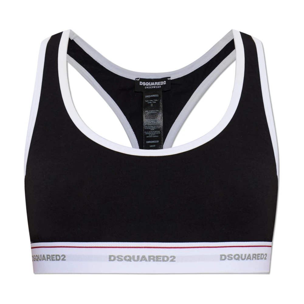 Dsquared2 Damen Schwarz Unterwäsche, K, Lgröße: