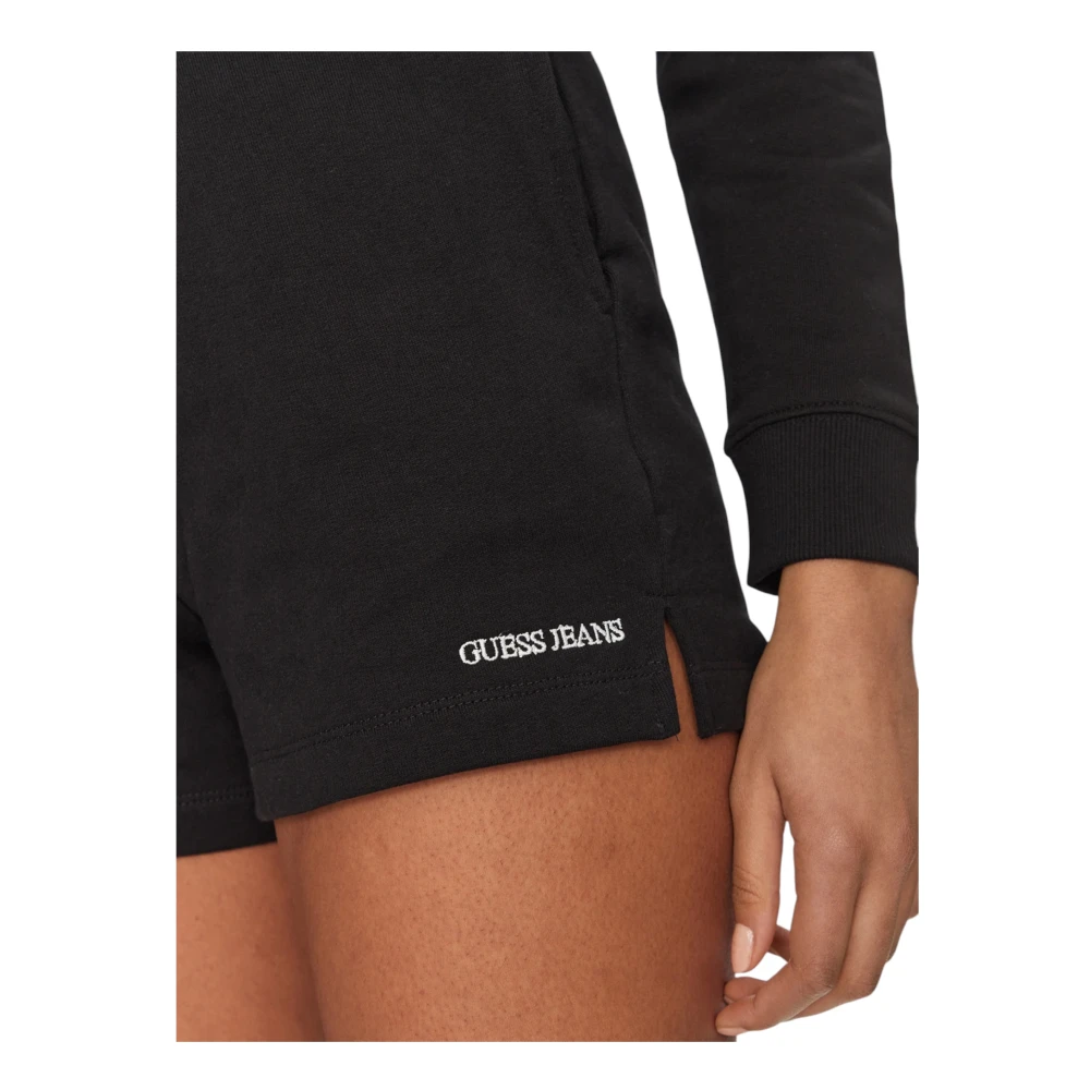 Guess Organische katoenen shorts Regular Fit Black Dames