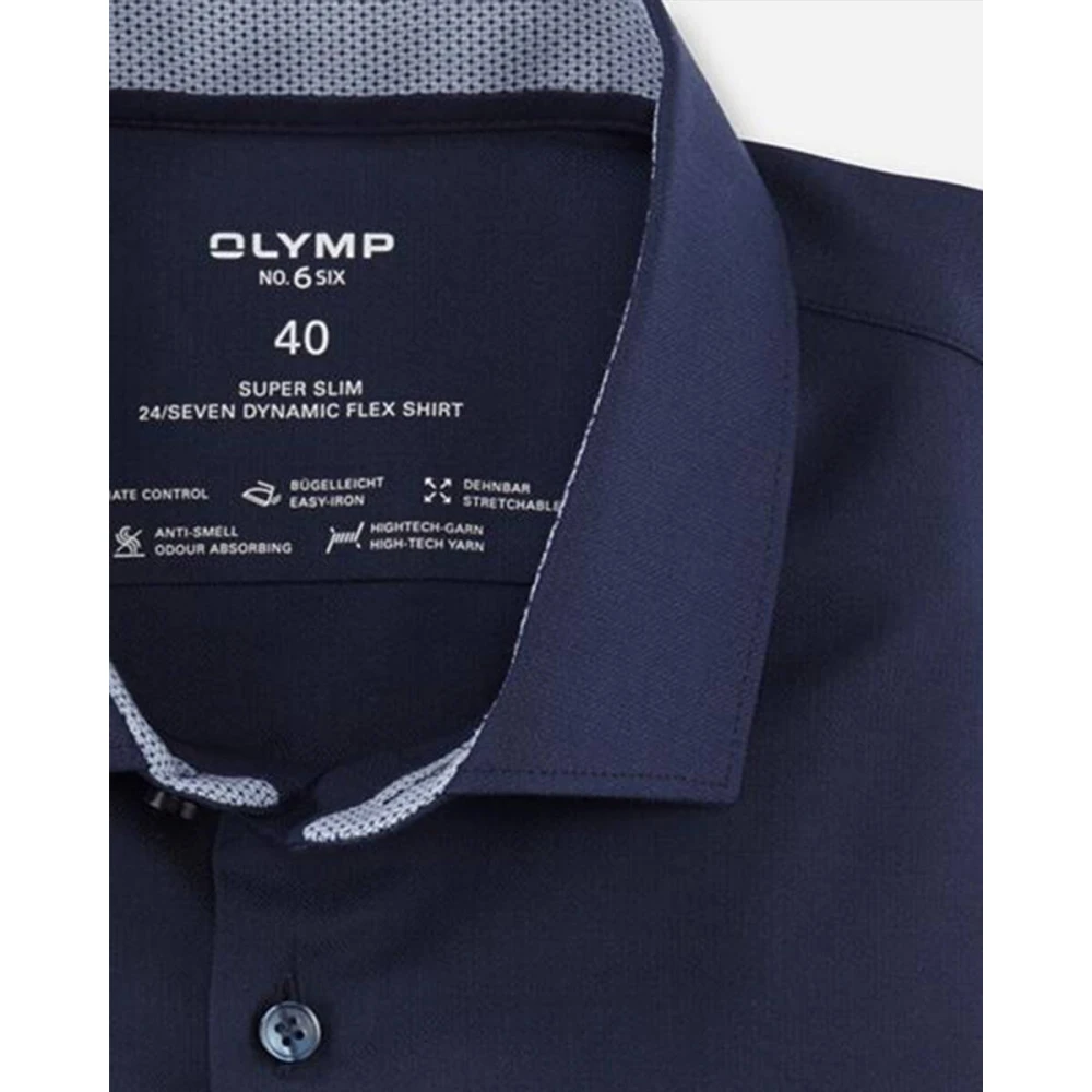 Olymp Klassiek Overhemd Blue Heren