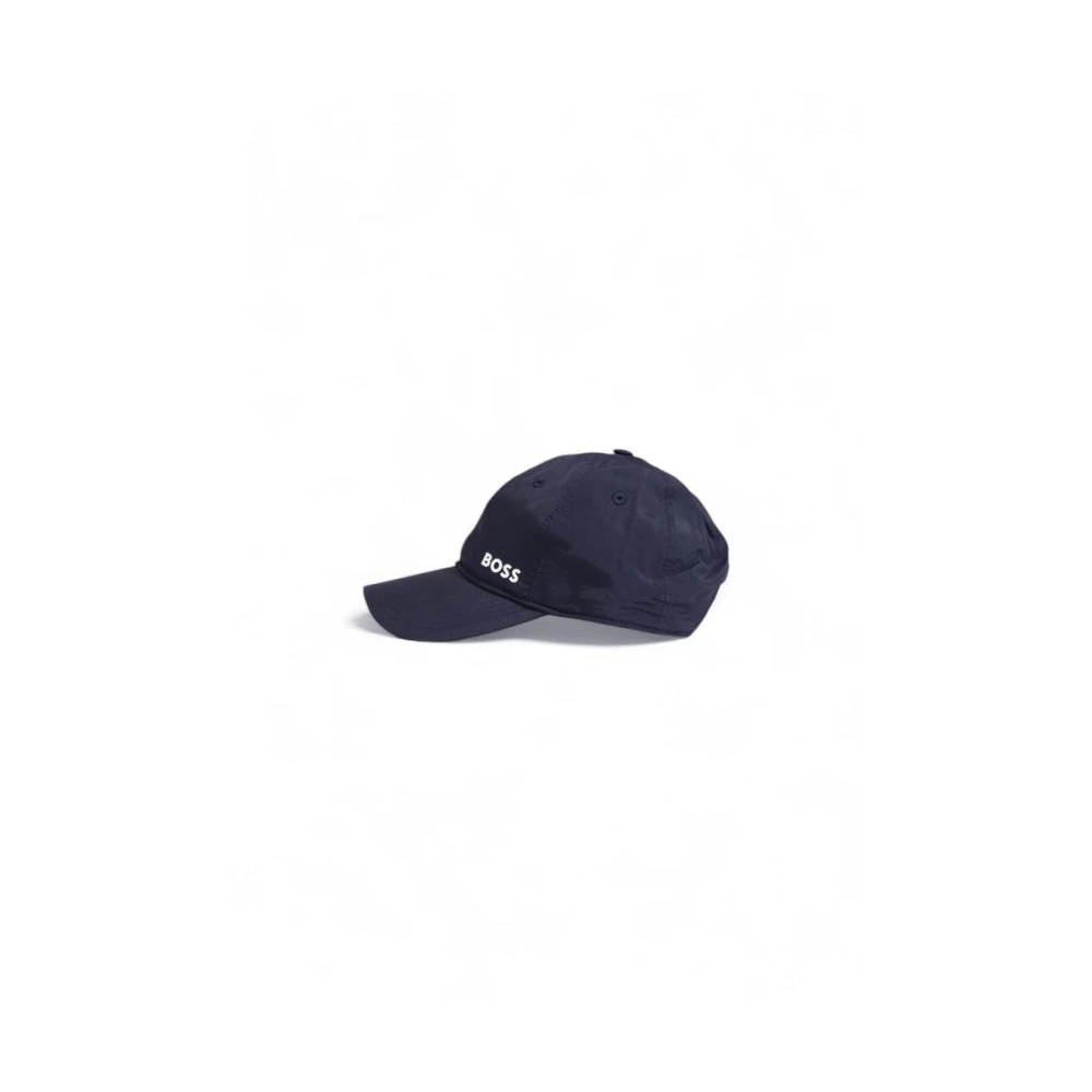 Hugo Boss Blauwe Polyamide Heren Hoeden Collectie Blue Heren