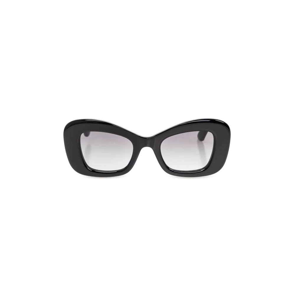 Alexander mcqueen Zonnebril met Gedurfde Volumes en Gradient Black Dames