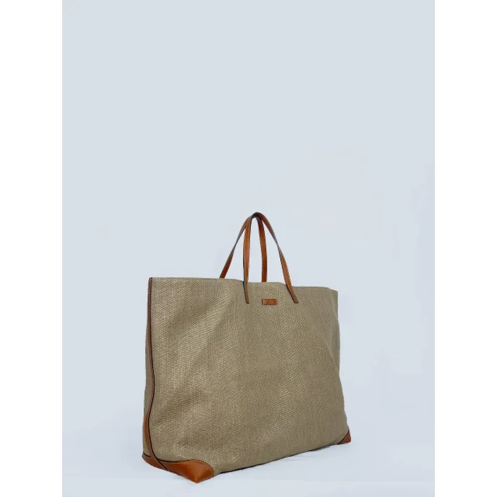 Gucci Vintage Pre-owned Leather gucci-bags Beige Dames