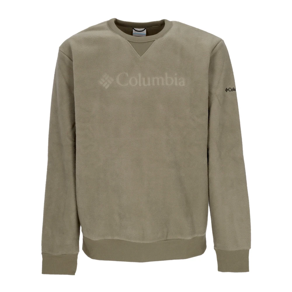 Columbia Steen Groen Fleece Crewneck Sweatshirt Green Heren
