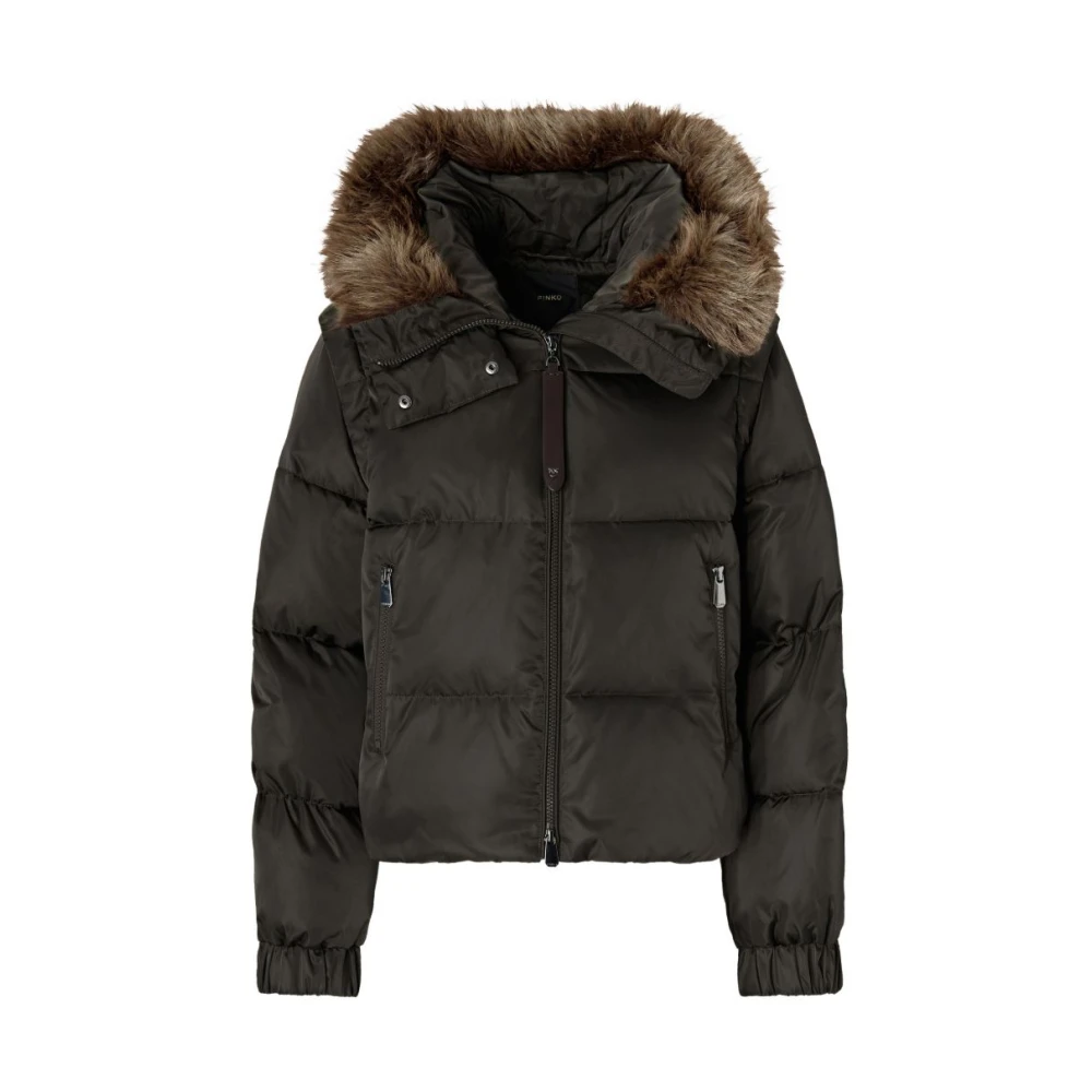 Pinko Vrouw Bruin Jassen Dames, Xs, Godetia M04 Jas