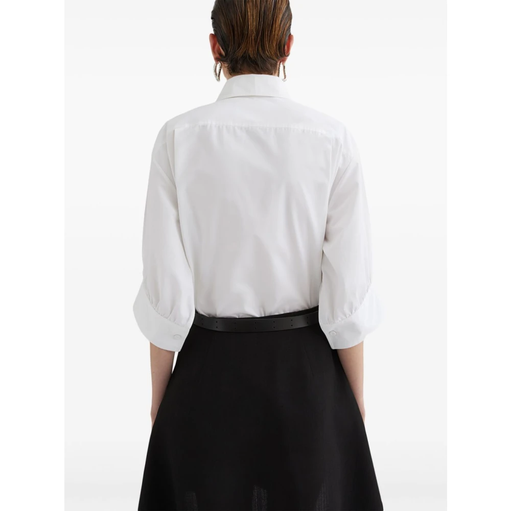 Jil Sander Bianco Damesoverhemd Ss25 White Dames