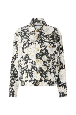 Blommig Denimjacka