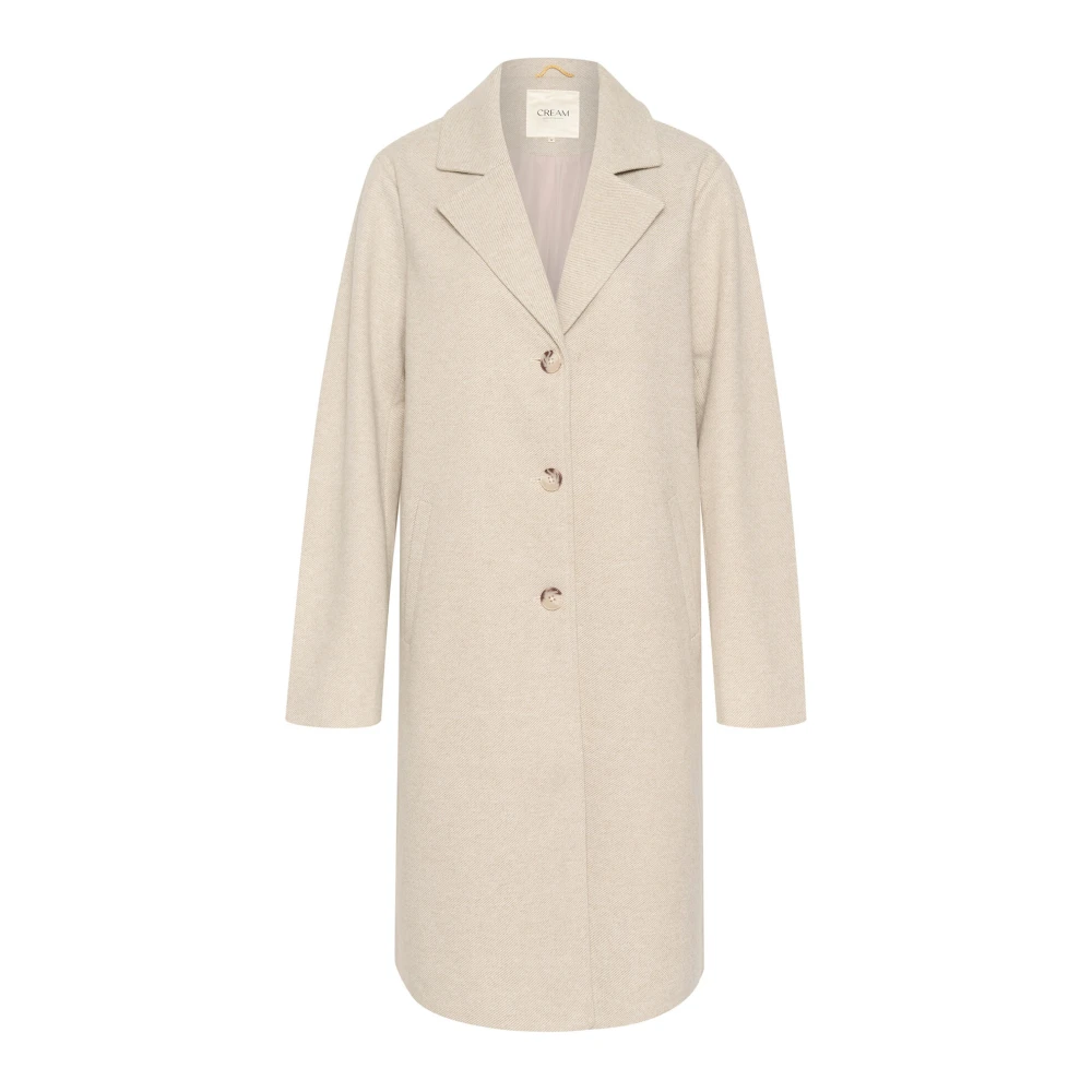 Coats > Single-Breasted Coats - - Cream - Modalova