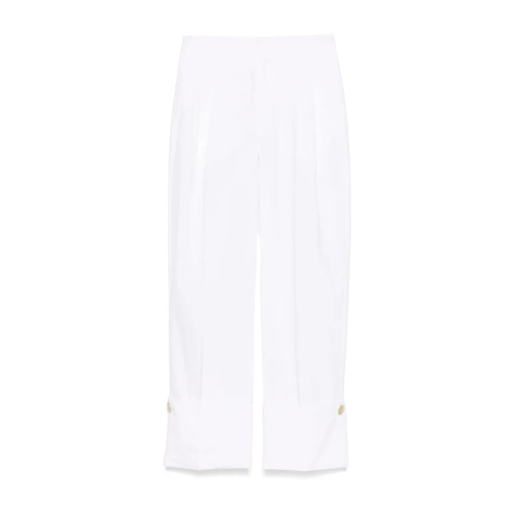 Darkpark Op Maat Gemaakte Popeline Broek White Dames
