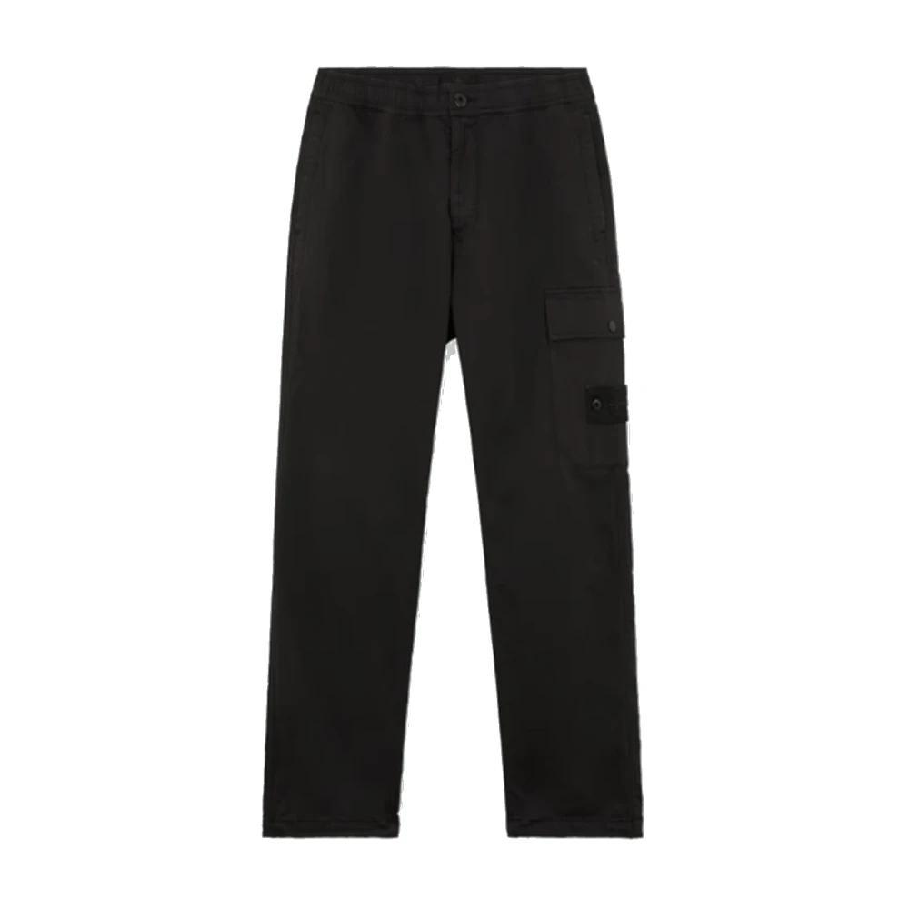 Stone Island Cargo broek met elastische taille Black Heren