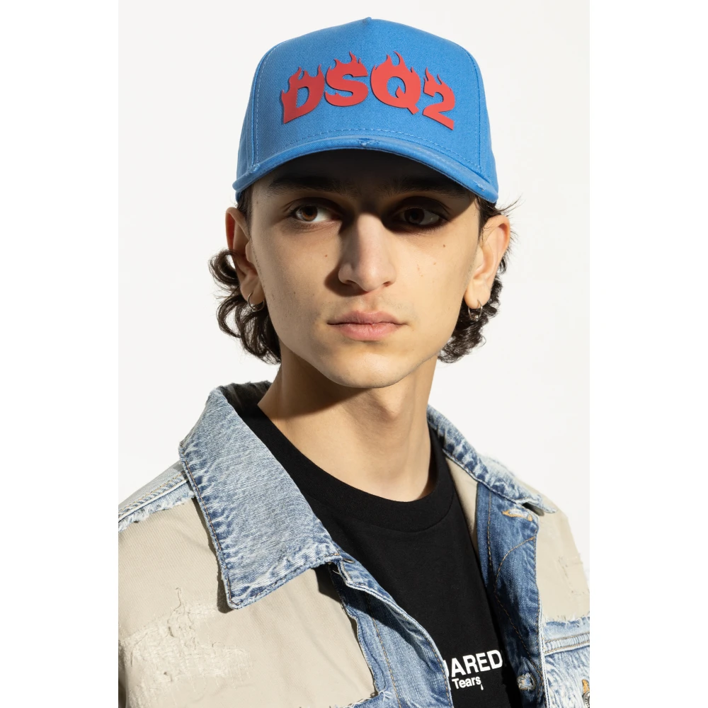 Dsquared2 Baseballpet Blue Heren