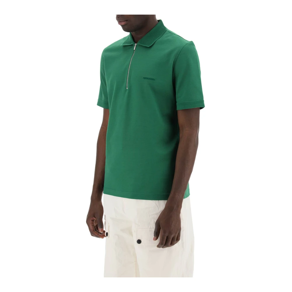 Salvatore Ferragamo Polo Shirts Green Heren