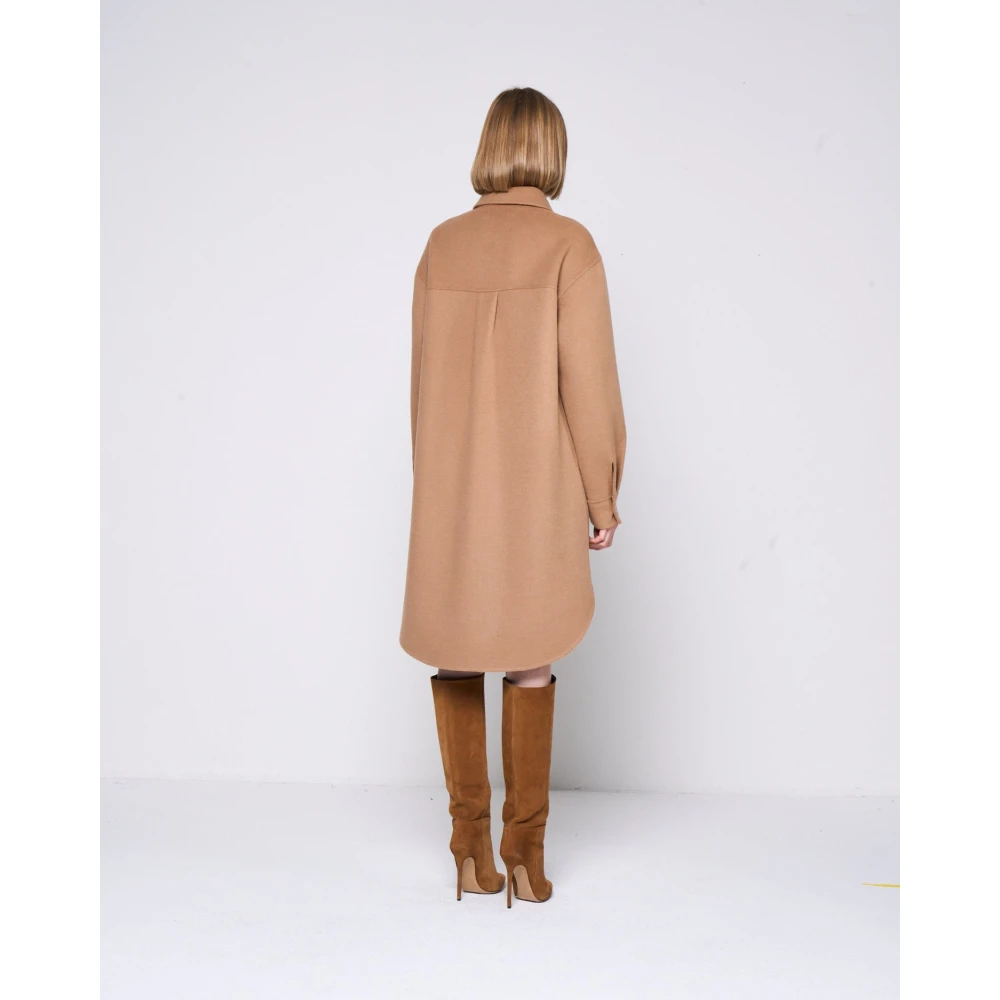 Silvian Heach Shacket lungo Beige Dames