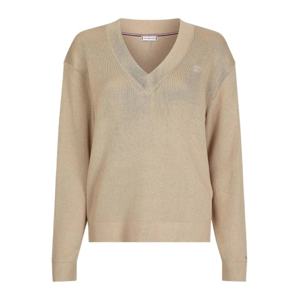Knitwear > V-neck Knitwear - - Tommy Hilfiger - Modalova