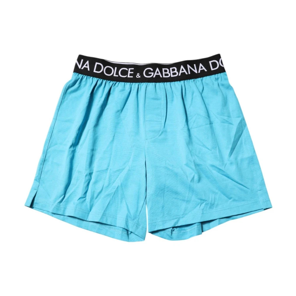 Dolce & Gabbana Hombre Azul - Logo Cintura Boxer Ropa Interior - Underwear - S - Logo Cintura Boxer Ropa Interior