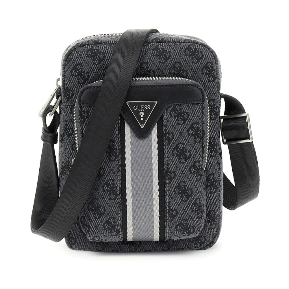 Guess Men's Black Cross Body Messenger, One Size, Compact Backpack