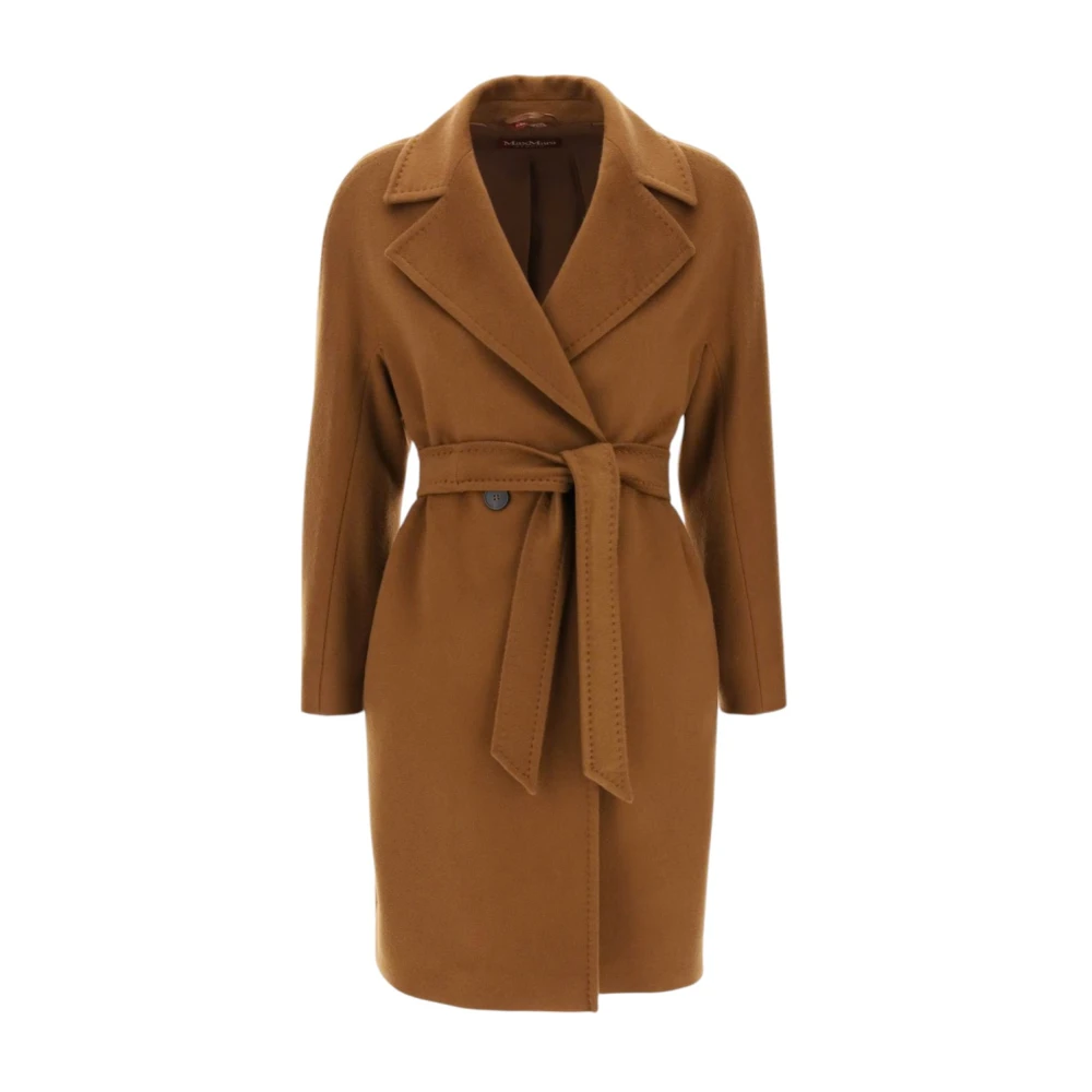 Max Mara Studio Stijlvolle wollen jas Brown Dames