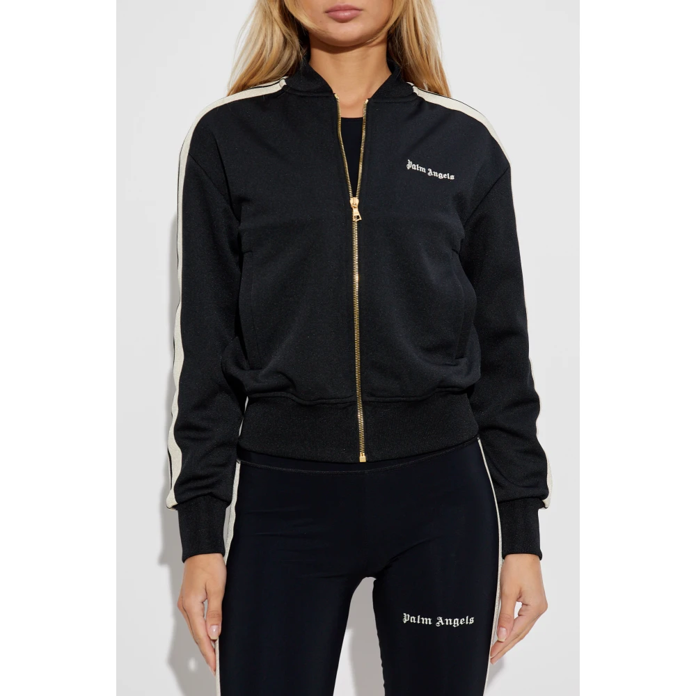 Palm Angels Sweatshirt met logo Black Dames