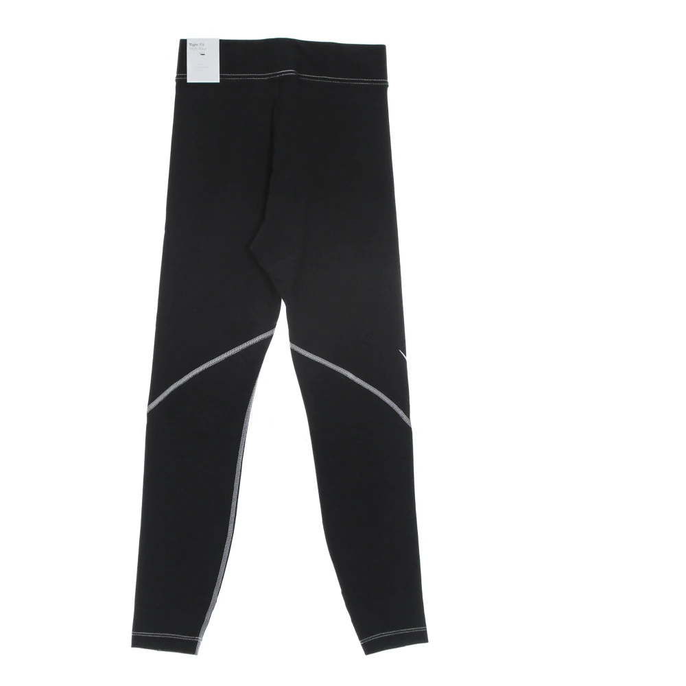 Nike High Rise Swoosh Logo Leggings Black Dames