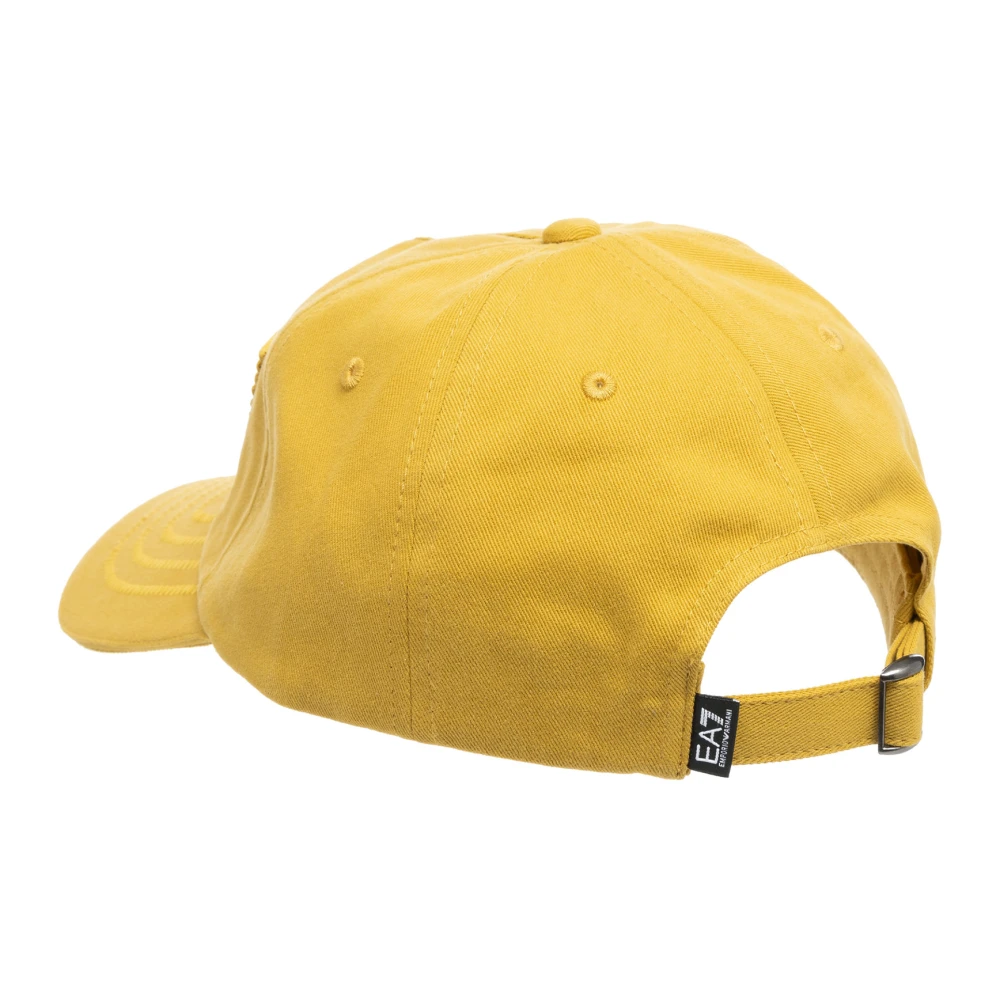 Emporio Armani EA7 Verstelbare Effen Logo Train Visibility Cap Yellow Heren