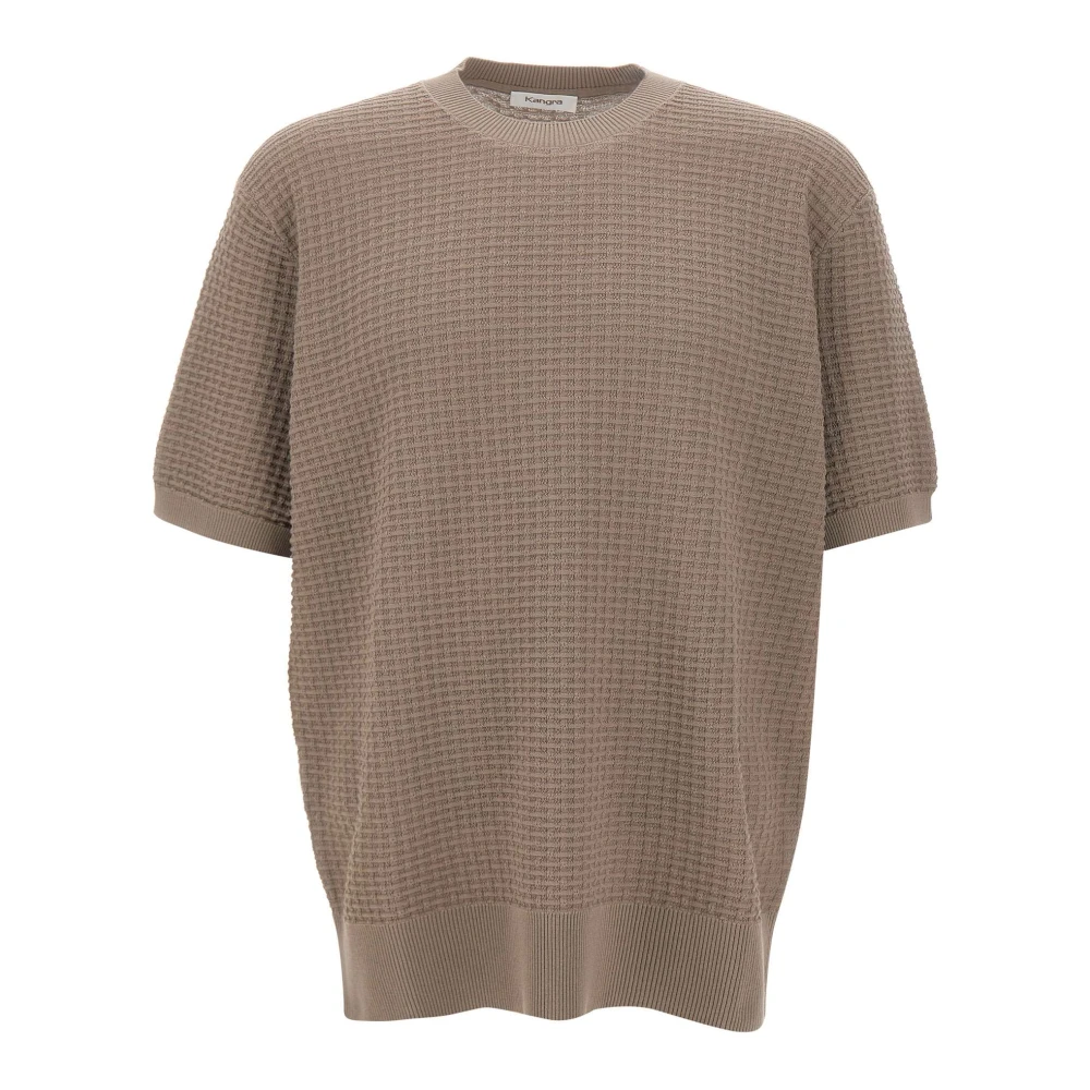 Kangra Beige Jumpers - Male - Round-Neck Knitwear - 4XL - Knitwear