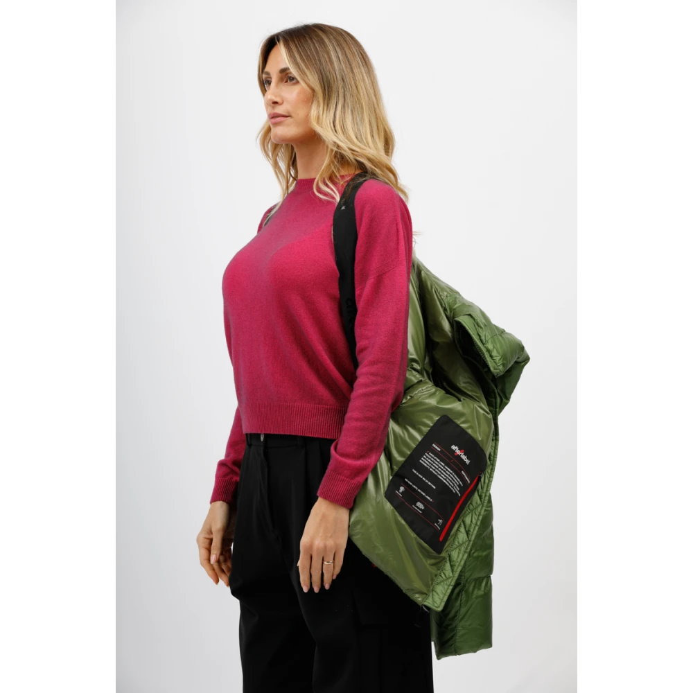 Afterlabel Korte glanzende nylonjas Helsinki Green Dames