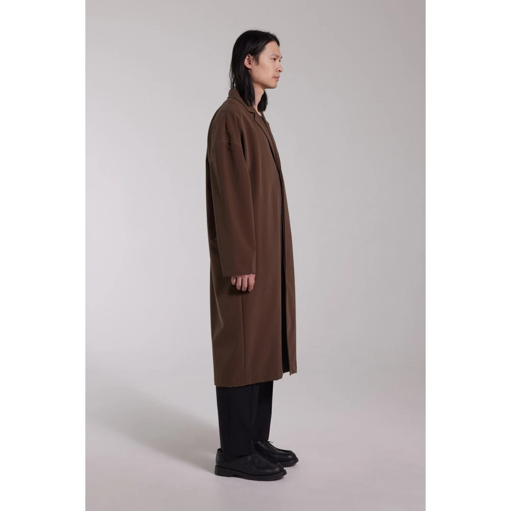Stutterheim Mat Waterdichte Lange Regenjas Brown Heren