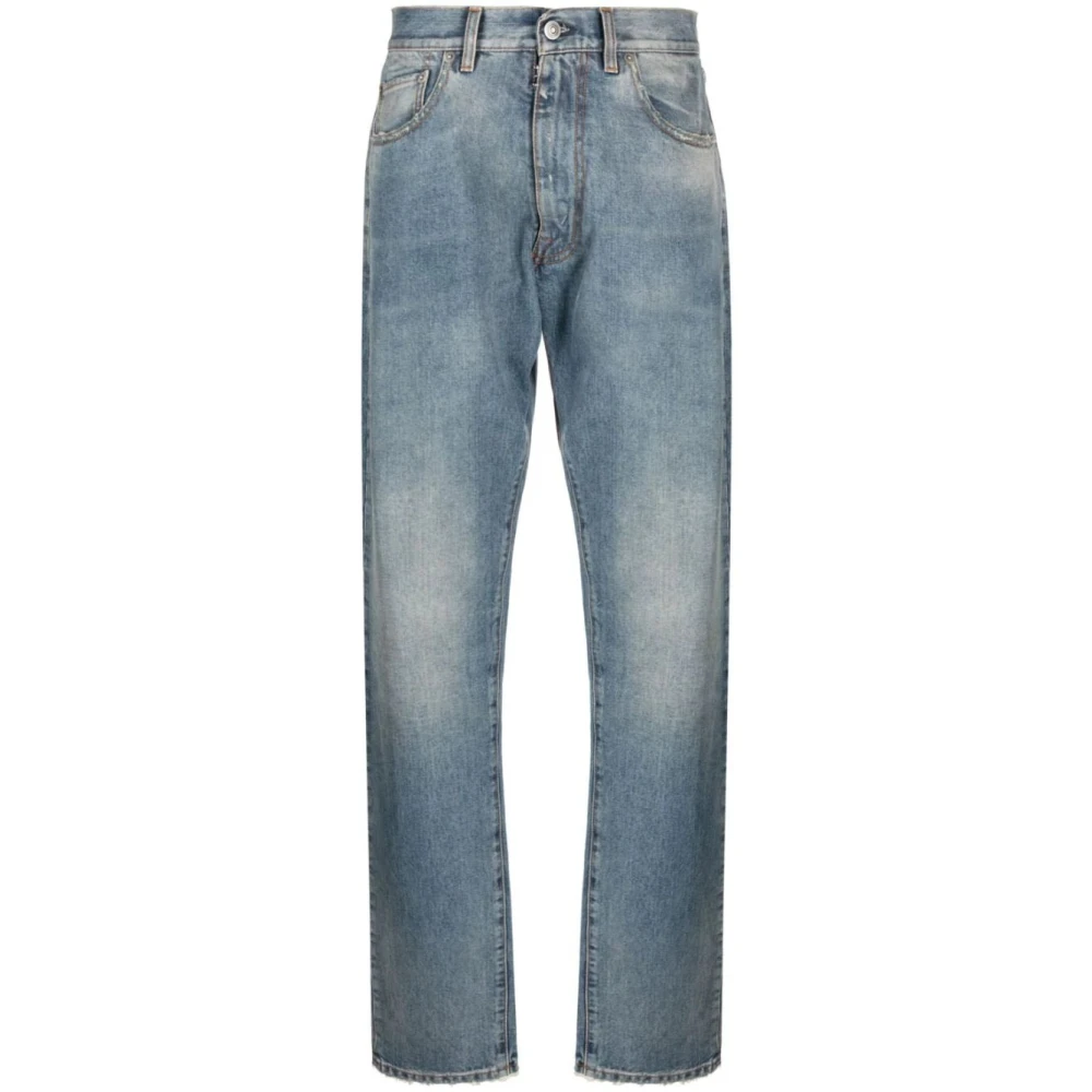 Maison Margiela Versleten straight-leg jeans Blue Dames