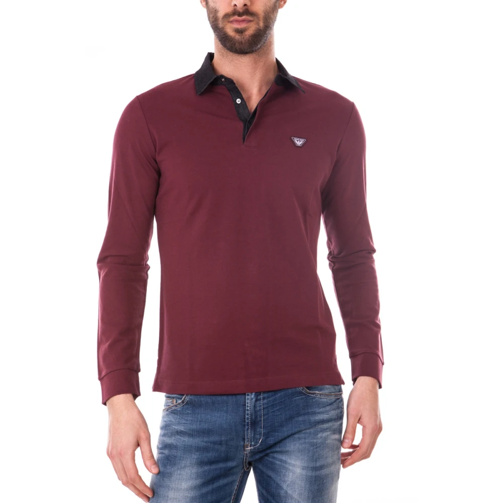 Armani Jeans Men's Red Polo Shirt - Polo Shirts - S - Tops