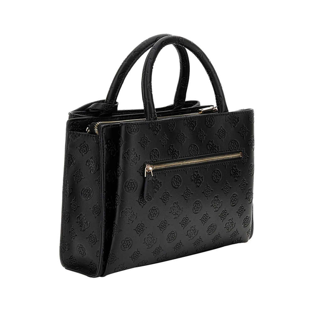 Guess Elegante zwarte handtas met gouden details Black Dames