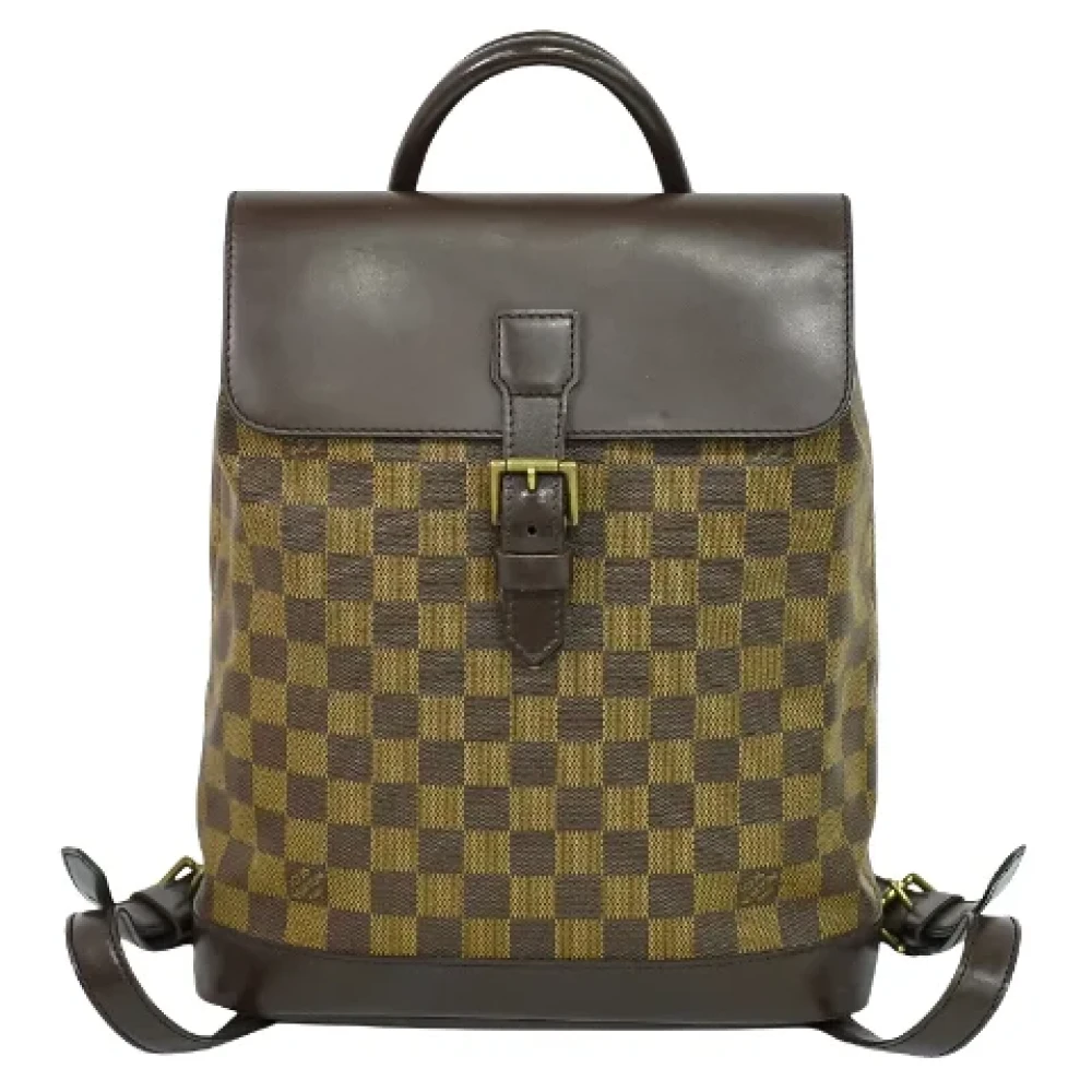 Louis Vuitton Vintage Pre-owned Canvas backpacks Brown Dames