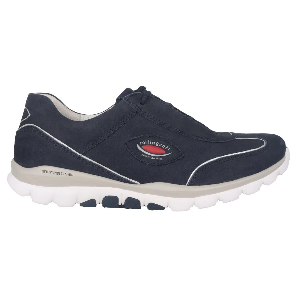Gabor Blauwe wandelende rollende sneaker voor vrouwen Dames Schoenen