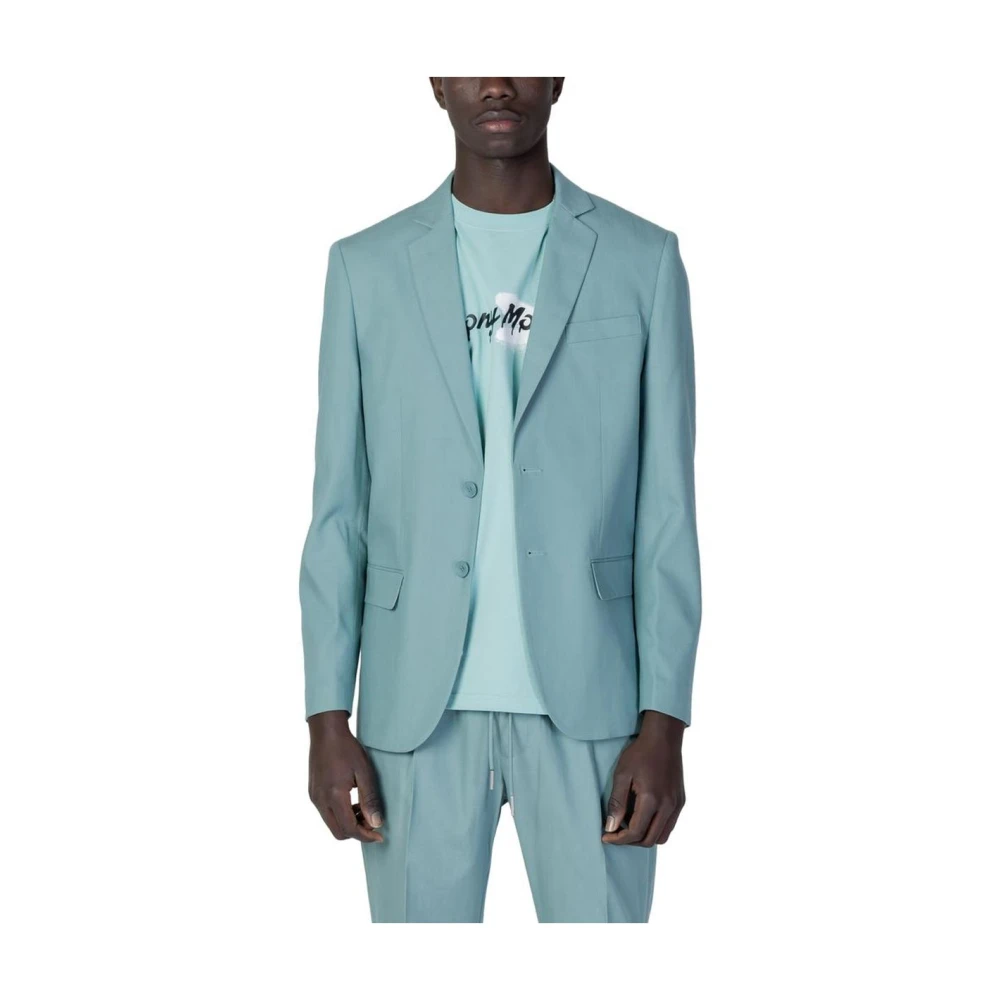 Antony Morato Men's Green Tencel Suit Jacket
