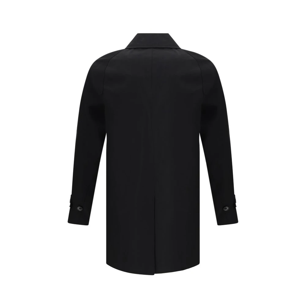 Burberry Camden Katoenen Jas met Klassieke Details Black Heren