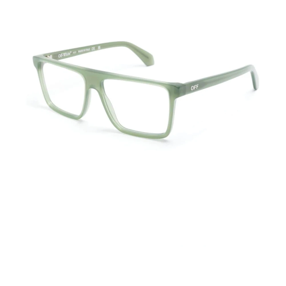 Off White Groene Optische Bril Stijlvol en veelzijdig Green Unisex