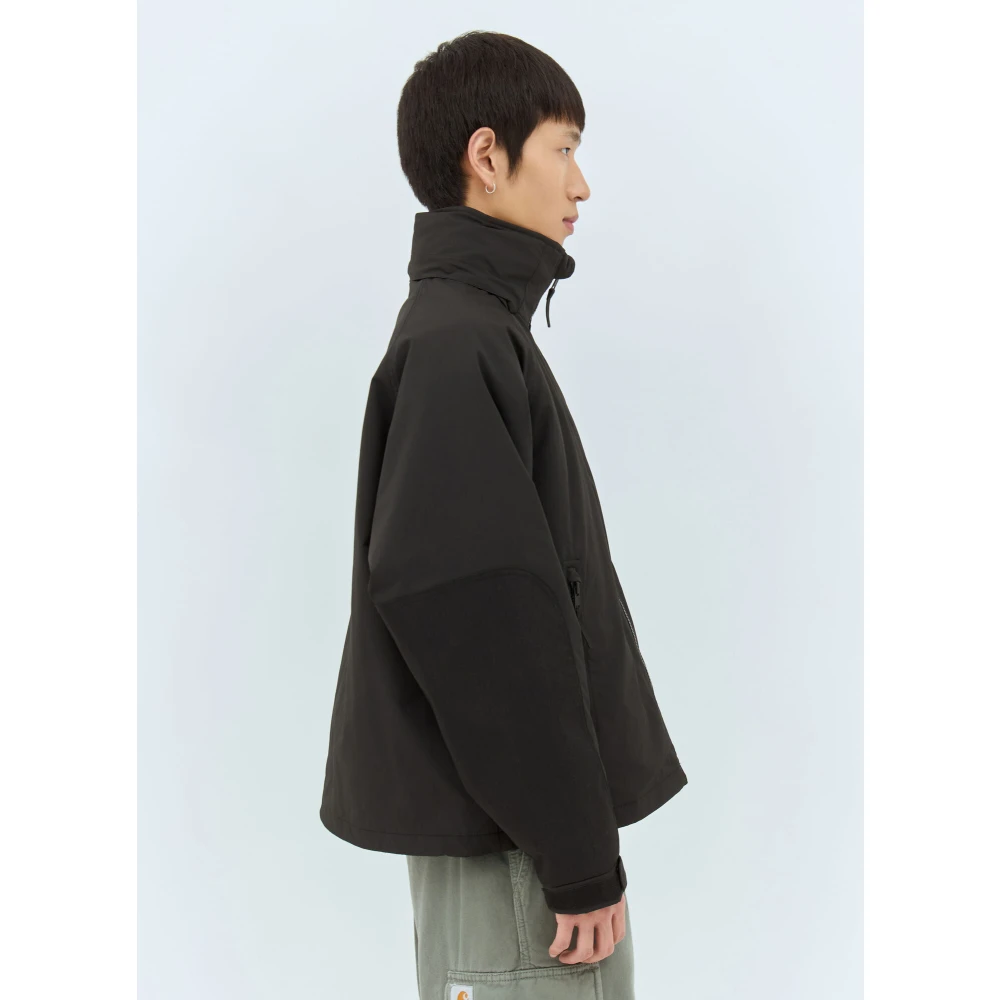 Stüssy Geborduurde Military Parka Jas Black Heren