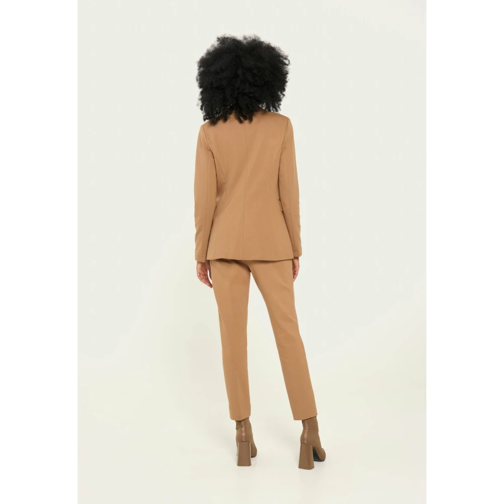 Vicario Cinque Milano Chino Broek met Zakken Brown Dames