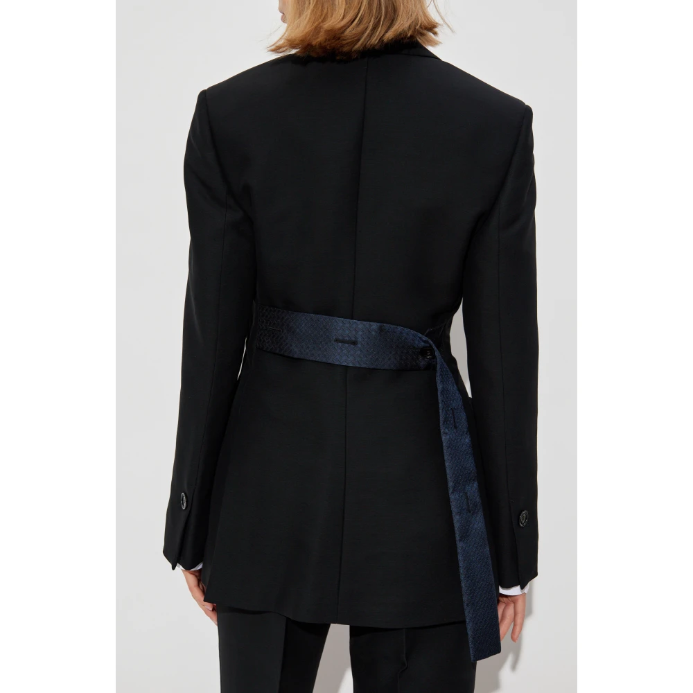 Salvatore Ferragamo Jas met gesloten revers Black Dames