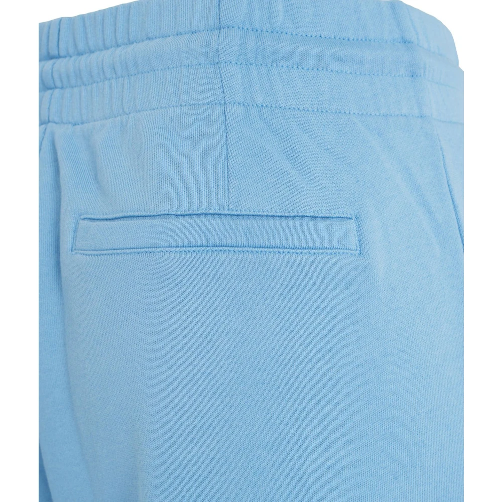 Semicouture Blauwe Wide Leg Sweatpants Blue Dames