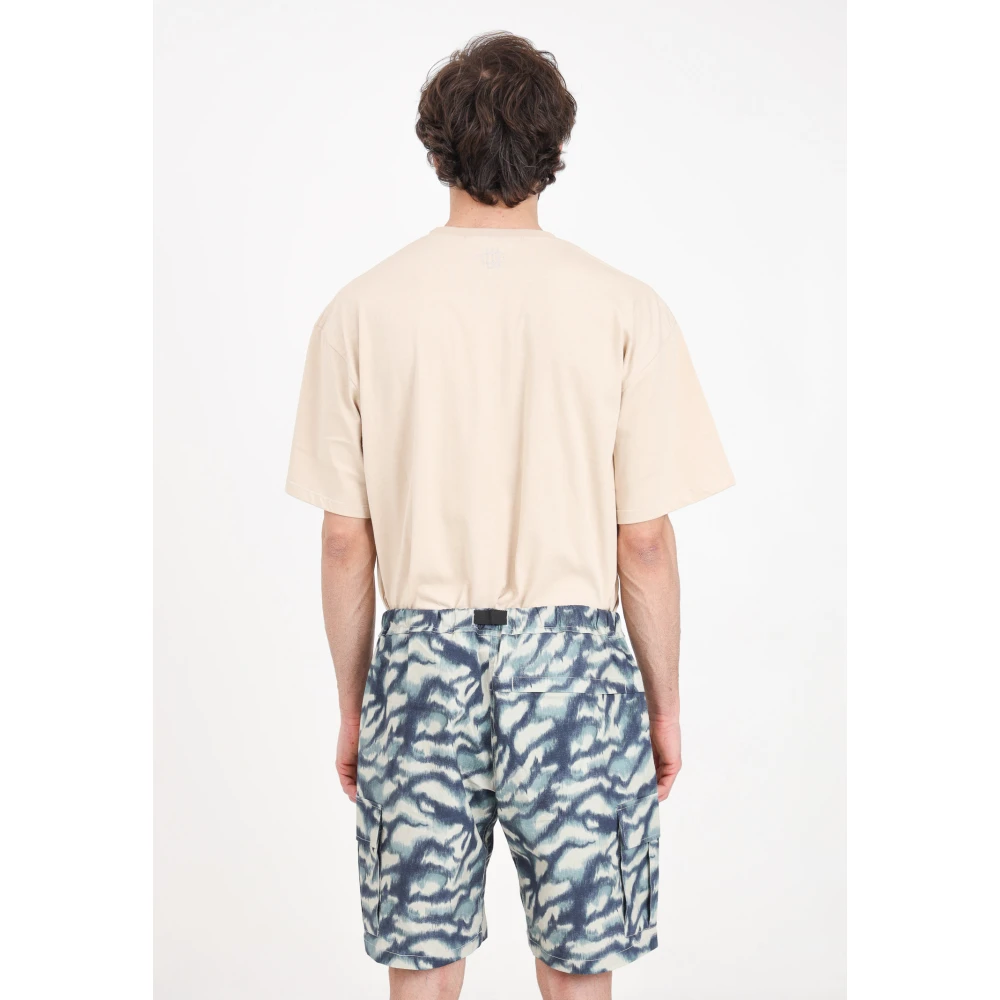 Garment Workshop Camouflage Shorts met ritssluiting zakken Multicolor Heren