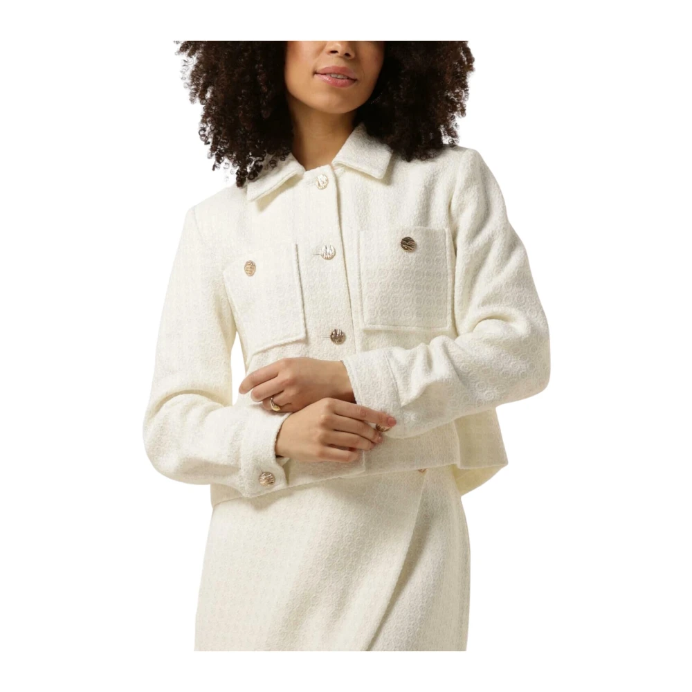 Y.A.S Witte Blazer voor Stijlvolle Look White Dames