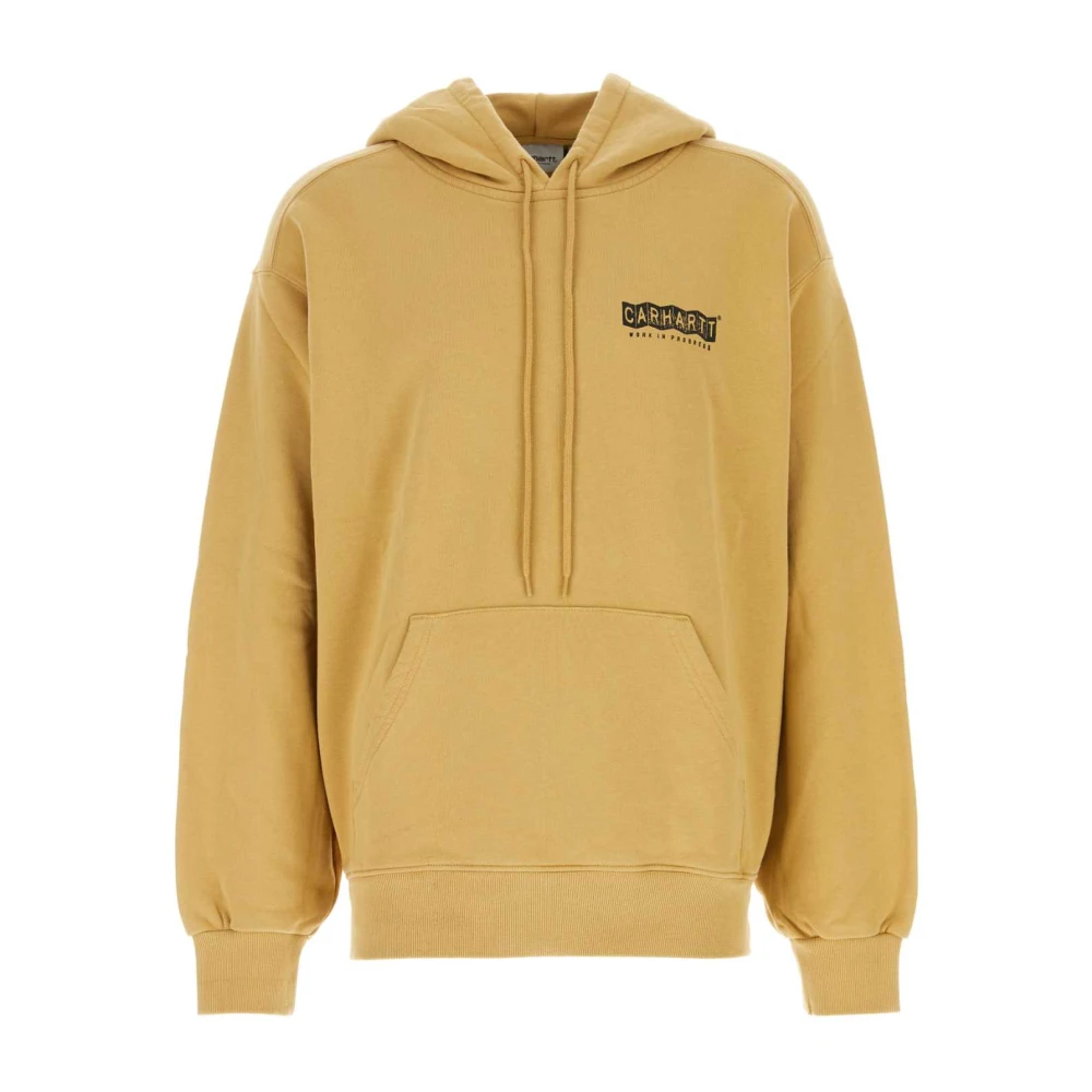Carhartt WIP Hoodie in mosterdgeel katoen Yellow Heren