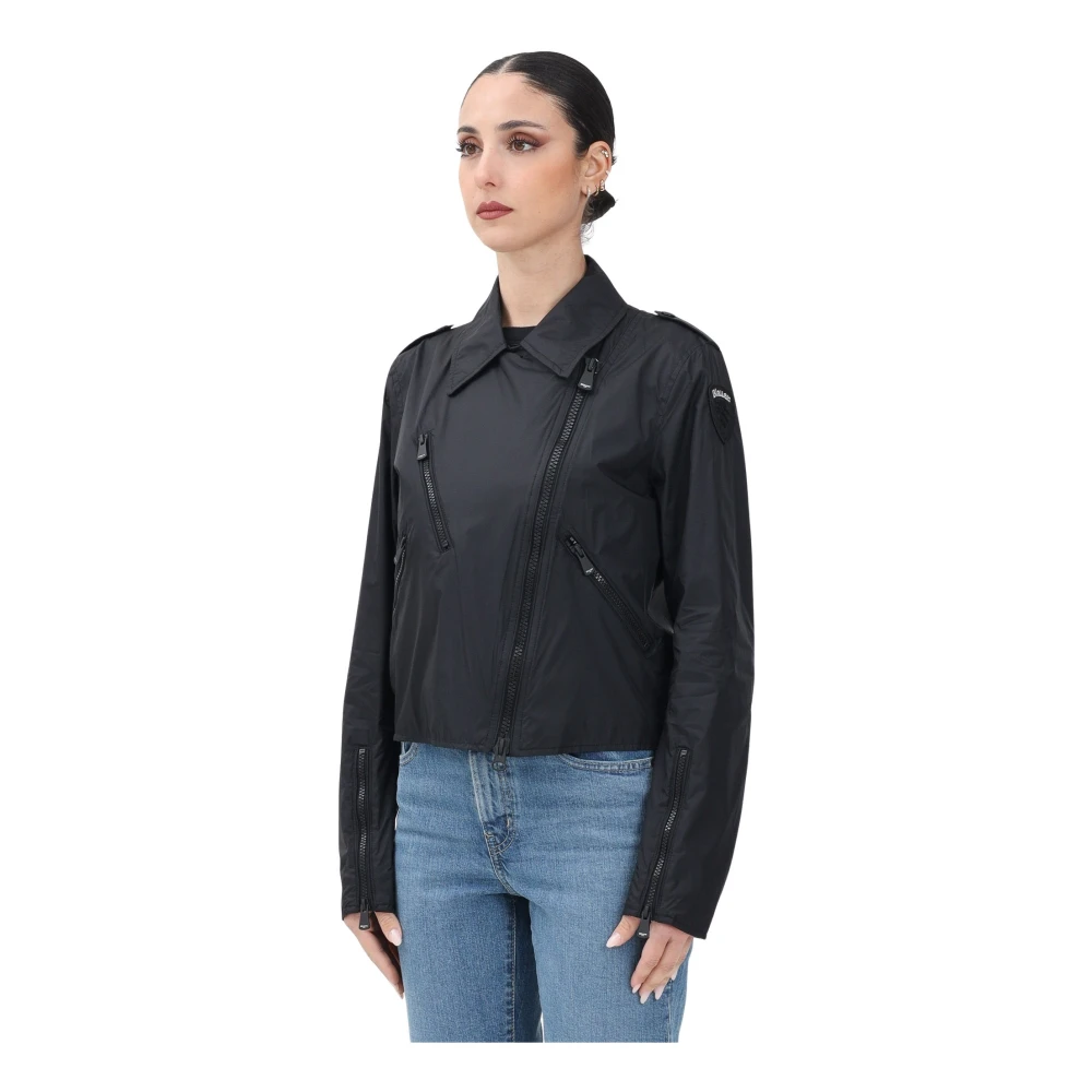 Blauer Women's Black Windbreaker Jacket Zamora - Light Jackets - M - Jackets